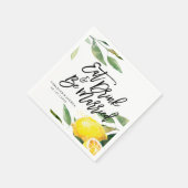 Boheemse Waterverf Citroen Bruiloft Servet (Hoek)