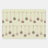 Boheemse Waterverf Kerst Inpakpapier Vel (Voorkant 2)