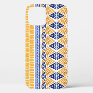 Boheemse Waterverf: naadloos artistiek patroon. iPhone 12 Hoesje