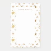Boheemse Waterverf Zonneschijn in Geel Post-it® Notes (Voorkant)