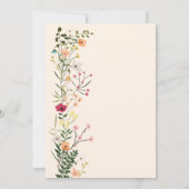 Boheemse weide wilde bloemen lente zoet 16 kaart (Achterkant)