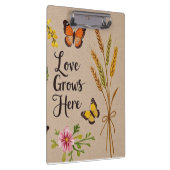 Boheemse wilde bloemen, vlinders, tarwestengels klembord (Rechts)