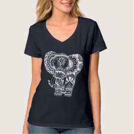 Boheemse witte olifant T-shirt