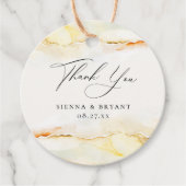 Boheemse woestijn aquarel bruiloft bedankt bedankjes labels (Voorkant)