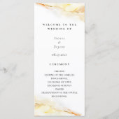 Boheemse Woestijn Waterverfwas Bruiloft Programma (Voorkant)