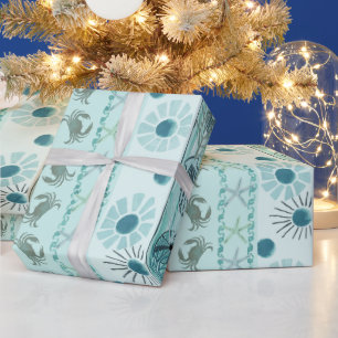 Boheemse zeeschelpen aan de kust cadeaupapier