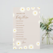 Bohemain Daisy Floral Prayers for Baby (Staand voorkant)