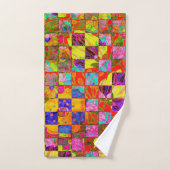 Bohème à carreaux floraux (Serviette à main)