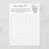 Bohème Bébé Bricks ABC Douche Carte de jeu (Devant)