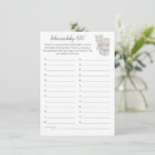 Bohème Bébé Bricks ABC Douche Carte de jeu (Debout devant)