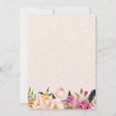 Bohème Bohème Floral Faire-part de mariage de cour (Dos)