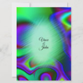 Bohème Conception Mariage Invitations (Dos)