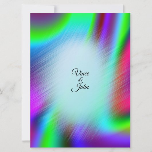 Bohème Conception Mariage Invitations (Dos)