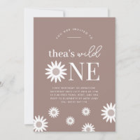 Bohème Daisy Wild Un Anniversaire Invitation
