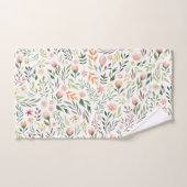 Bohème Feuilles et fleurs d'aquarelle (Serviette à main)