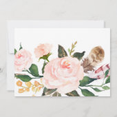 Bohème Floral Graduation party Invitation (Dos)