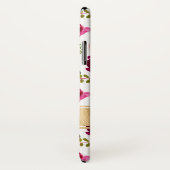 Bohème Floral, Plumes Coque-Mate iPhone X Coque (Dos/Droite)