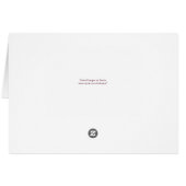 Bohème Floral Romance Mariage Merci Cartes (Dos Horizontal)