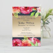 bohème marine or moderne Invitation douche (Debout devant)