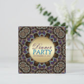 Bohème Mosaic Diner fêtes Invitations (Debout devant)