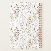 Bohème Rustique Fleur Botanique Feuille Marron Aut (Dos)
