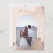 Bohème Soft Natural Photo Arche Carte de remerciem (Devant)