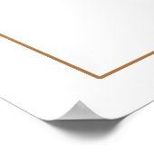 BOHEME Terracotta Floral Boho RN Nurse Afstuderen Poster (Hoek)