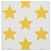 Bohème Tissu Moderne Boho Yellow Gold Star Blanc (Échantillon)