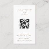 Bohème Tones de la Terre Yoga Studio Carte de visi (Dos)