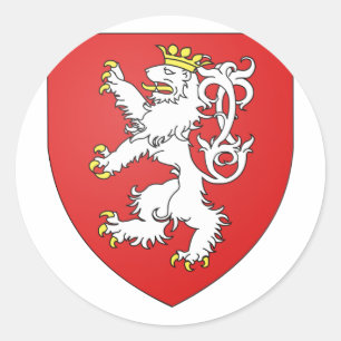 Boheme, Tsjechië Ronde Sticker