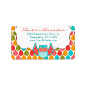 Boheme Uil Wit Groot Label (Voorkant)