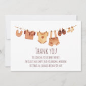 Bohème Vêtements de bébé Baby shower Merci (Devant)