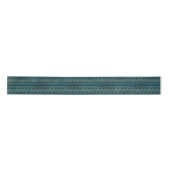 Bohemen Blauwgroen en Gold Foil Peacock Pattern Lint (Voorkant)