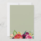 Bohemen Blooms Engagement Party Aankondiging (Achterkant)