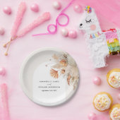 bohemen - bruiloft met pampas papieren bordje (Feest)