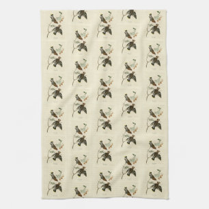 Bohemen Chatterer (Waxwing) Audubon Birds America Theedoek
