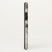 Bohemen elegant witte grijze rozen floraal Case-Mate iPhone case (Achterkant / rechts)