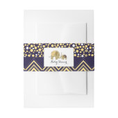 Bohemen Elephant en Chevron Baby shower Uitnodigingen Wikkel (Voorkant Voorbeeld)