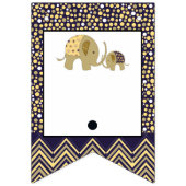 Bohemen Elephant en Chevron Baby shower Vlaggetjes (Eerste vlag)