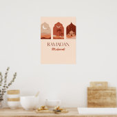 Bohemen esthetisch Ramadan Kareem Ramadan Poster (Keuken)