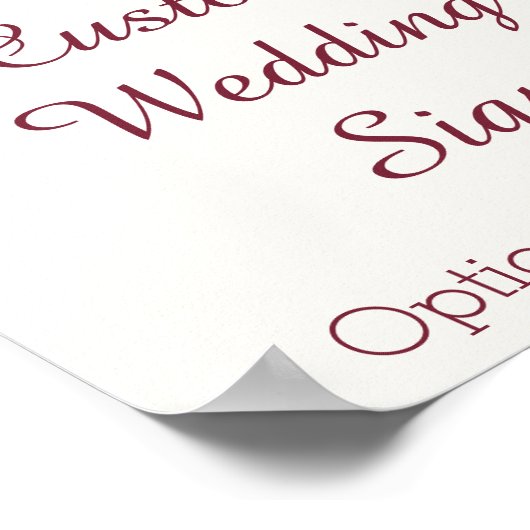 Bohemen Floral Kaarten en cadeautjes Aangepaste br Poster (Hoek)