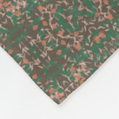 Bohemen Herfst Leaf Greenery Seamless Pattern Fleece Deken (Hoek)