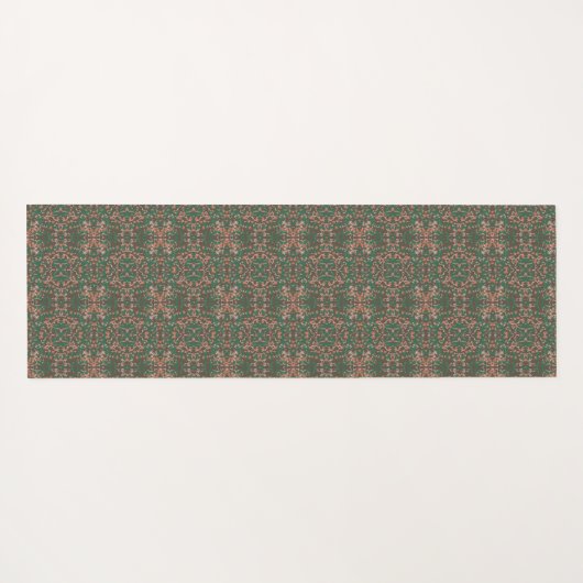 Bohemen Herfst Leaf Greenery Seamless Pattern Yogamat (Achterkant (horizontaal))