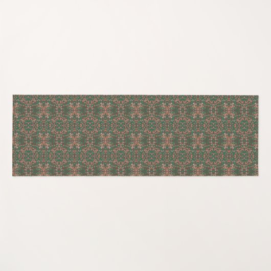 Bohemen Herfst Leaf Greenery Seamless Pattern Yogamat (Voorkant (horizontaal))