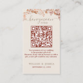 Bohemen Honeymoon Fonds met QR Code Informatiekaartje (Voorkant)