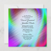 Bohemen Rainbow Design Wedding Invitting Kaart (Voorkant)