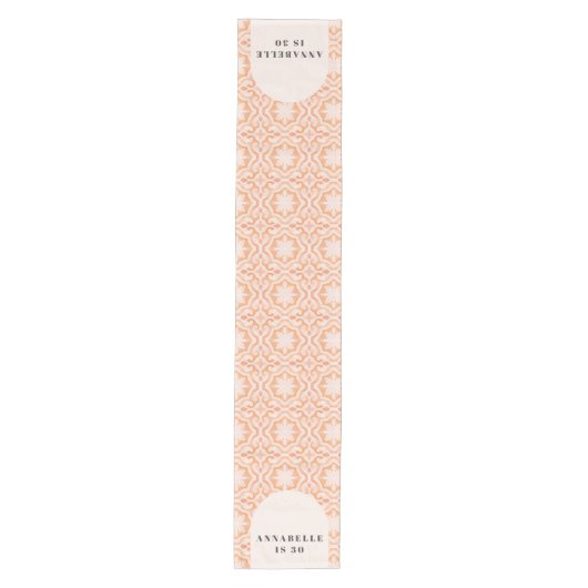 Bohemen waterverf pastel moroccan pap medium tafelloper (Voorkant)