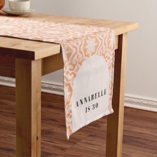 Bohemen waterverf pastel moroccan pap medium tafelloper (Voorbeeld)