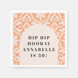 Bohemen waterverf pastel moroccan pap servet