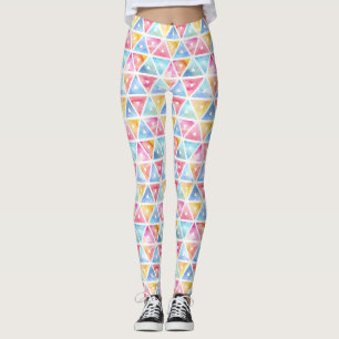 Bohemen Waterverf Triangles Leggings